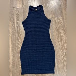 Navy Blue Mini Dress